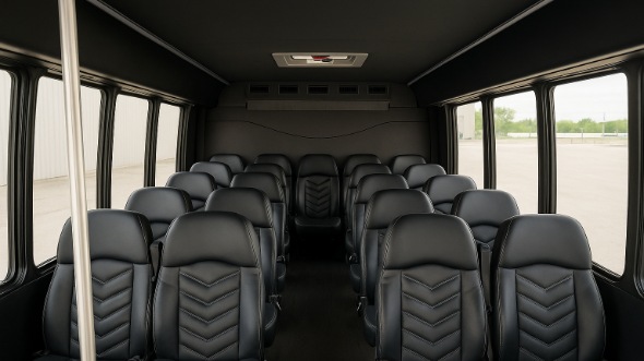 anderson 28 passenger minibus inside