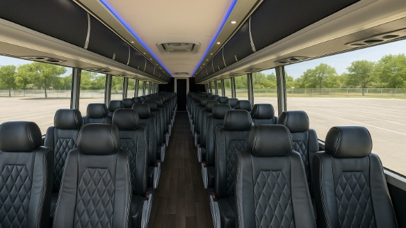anderson 50 passenger charter bus interior