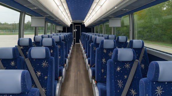 anderson 54 passenger charter bus inside