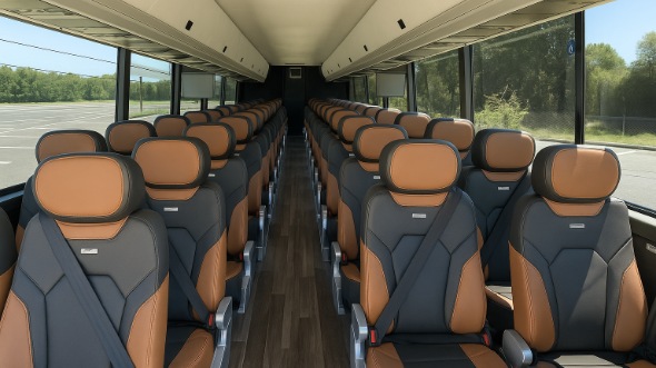 anderson 54 passenger charter bus interior