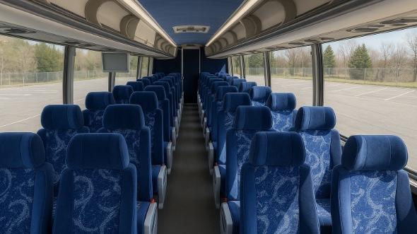 anderson 56 passenger charter bus inside