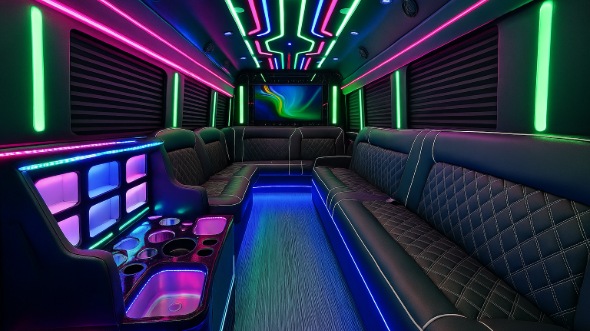 anderson party bus rental inside