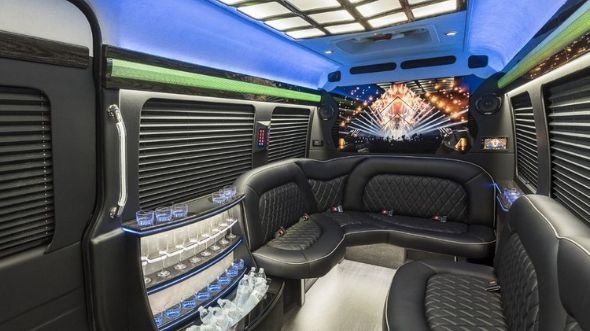 anderson sprinter limo rental inside